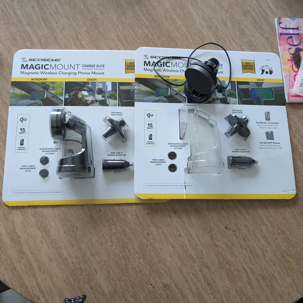 TWO Kits Scosche Magnetic Phone Mount